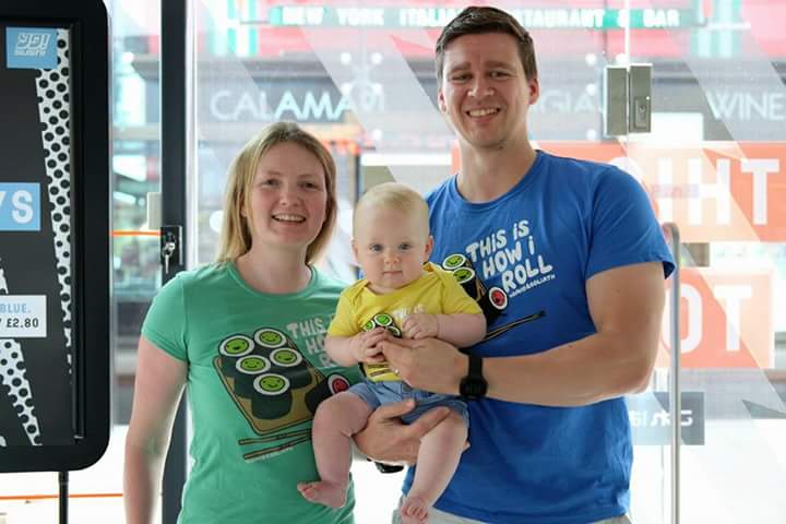 Robert's first taste of sushi was a success! <a href="/YOSushi/">YO!</a>