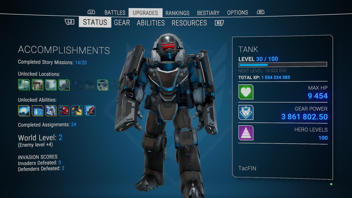 VHyttinen's tweet photo. Hero Level 100 and still no 12 slot Legendary ;___; #MyAlienation @Housemarque https://t.co/Rp2sZT9mhF
