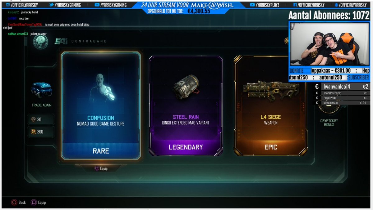 YaraskyGaming's tweet image. We hebben de FFAR, Skull Splitter, Slash N' Burn &amp;amp; L4 Siege binnen! twitch.tv/yaraskygaming