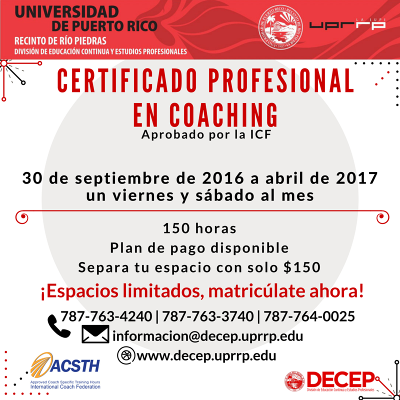 decepuprrp's tweet photo. #coachingpr #upr #uprrp #sanjuan #puertorico #certificadoprofesional #CLASES https://t.co/CF53tT74Ik