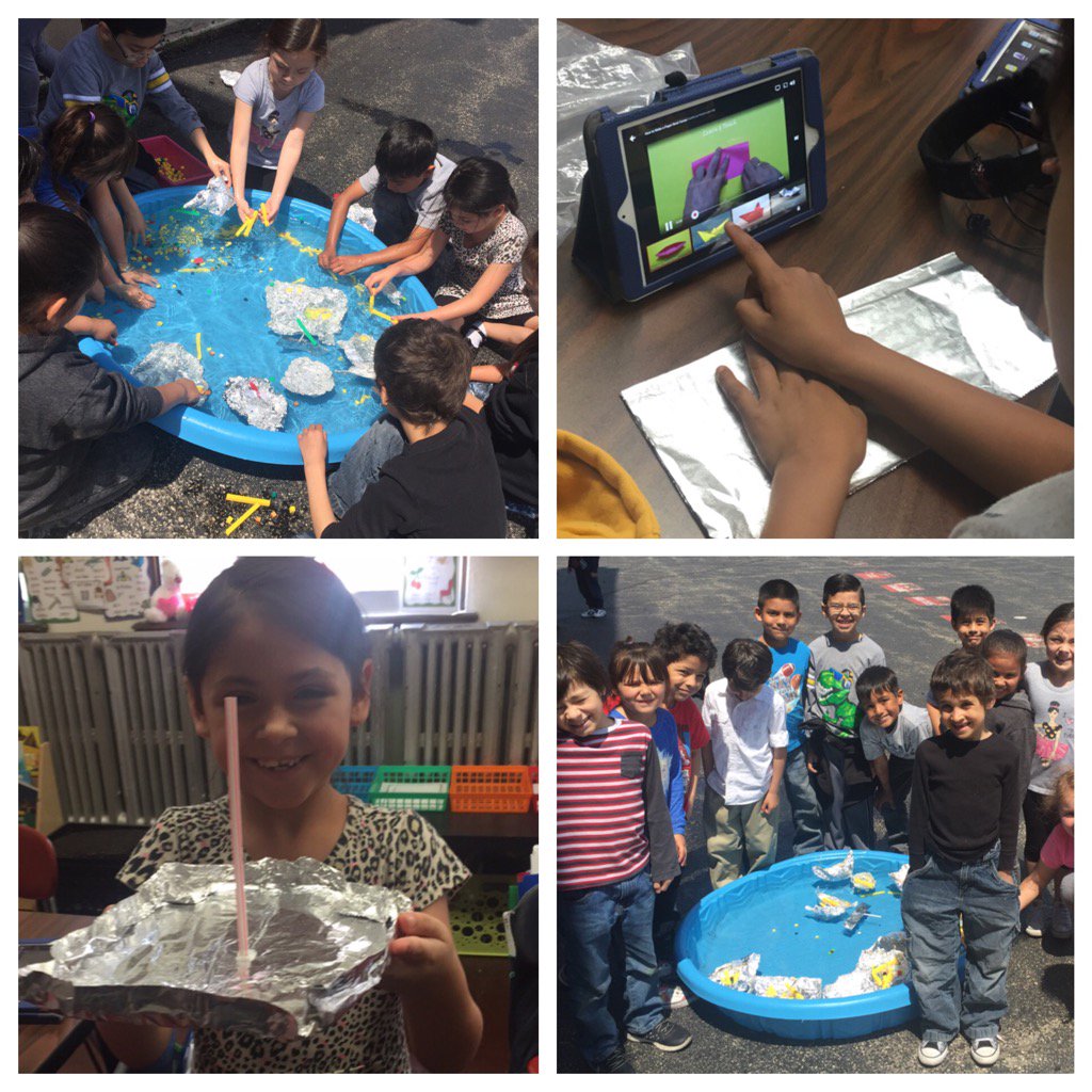 Miss_Gillespie2's tweet photo. Float your boat day! Ss researched how to make boats or creatively designed their own to float! #hiawathapride https://t.co/QAMSjkgh7Z