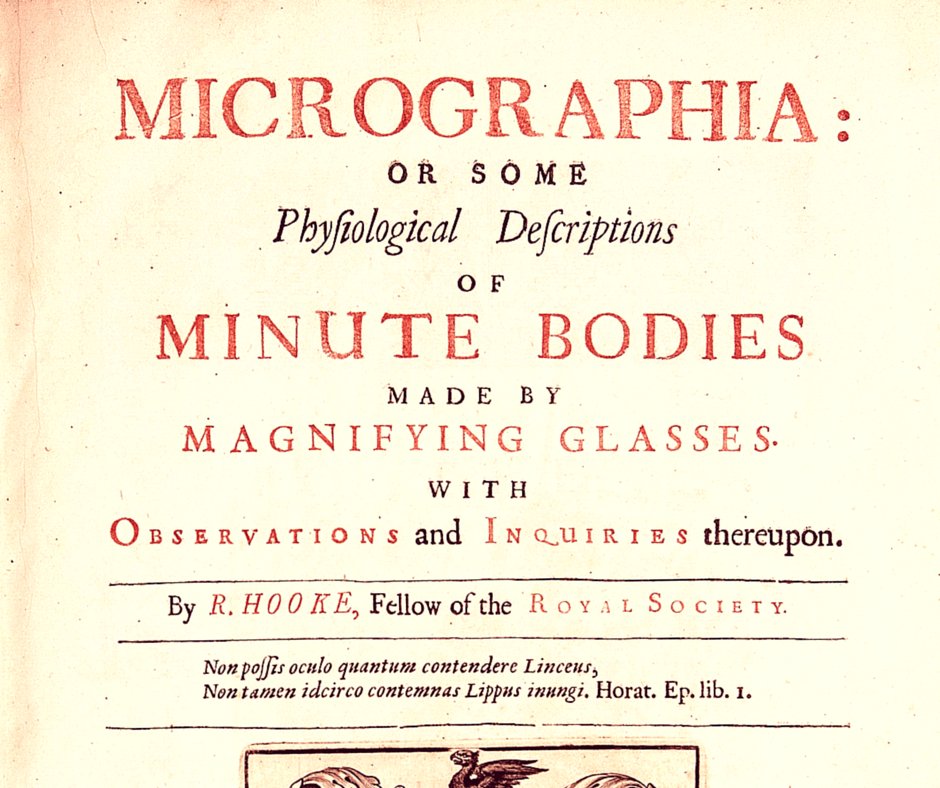 Evident_LS's tweet image. #Microfact: You can actually read Robert Hooke's Micrographia online! Check it out here - 1.usa.gov/1WeWe5h