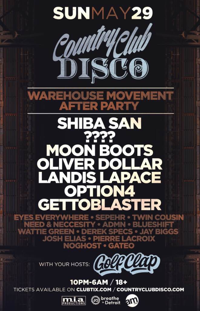 techibeats's tweet photo. [New]

Be sure to check out @countryclubdsco Movement Afterparty Lineup!

https://t.co/RDXl77GplK https://t.co/3pYrLGQjw3