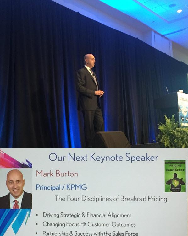 KPMGThrive's tweet photo. .@KPMG_US' Mark Burton, Pricing, Strategy Lead, leads keynote on the four disciplines of breakout pricing at #PPSCHI https://t.co/fyNBzUz8Vp