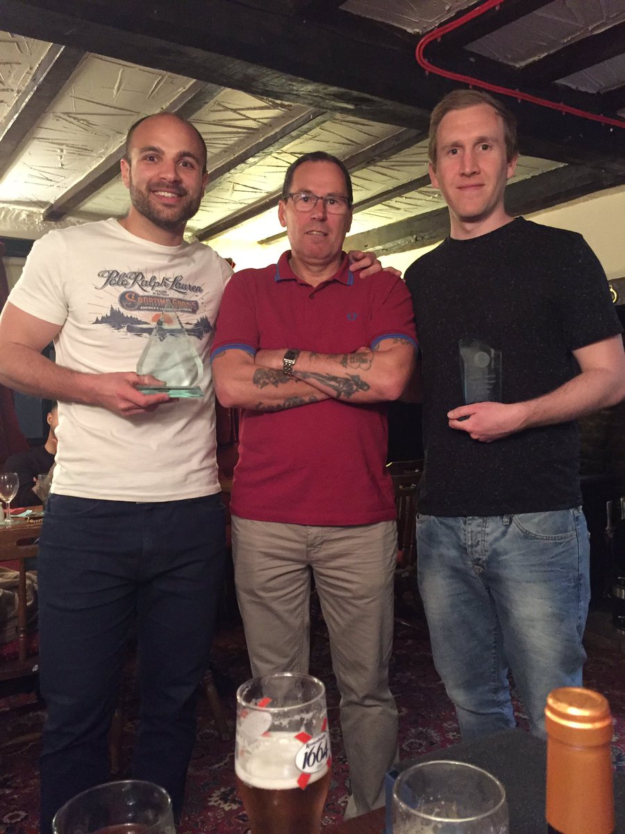 Congratulations to <a href="/Andrew_Bucknell/">Andrew Bucknell</a> and <a href="/SWC_88/">Carl Ryan</a> for managers player &amp; players player. (Left to right) <a href="/CambsLeague/">Cambs County League</a>