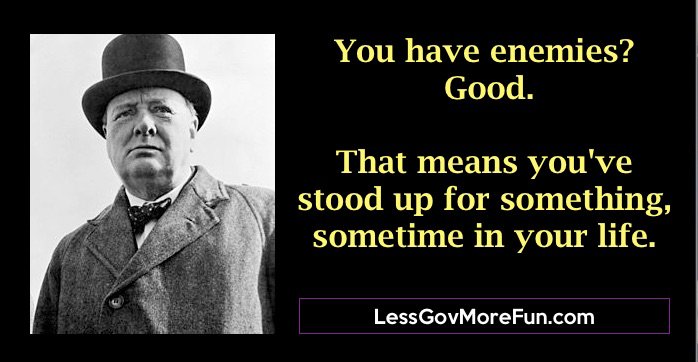 LessGovMoreFun's tweet photo. .'You have enemies? Good. That means you've stood up for something sometime in your life." -Churchill
#Nebraska
#CVN https://t.co/whfqBais92