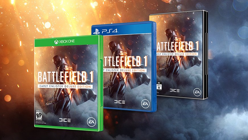 Battlefield News on Twitter: "Get Battlefield™ 1 Enlister Deluxe Edition to get 3 days early access, on Oct. 18. https://t.co/iSV4HZuabf / Twitter