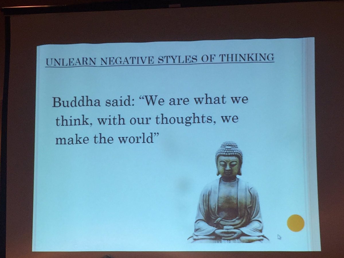 DahanTherapy's tweet photo. "We are what we think, with our thoughts, we make the world" Thank you @Annblythbullis for inspiring #Happiness https://t.co/dX1tHo8kFX