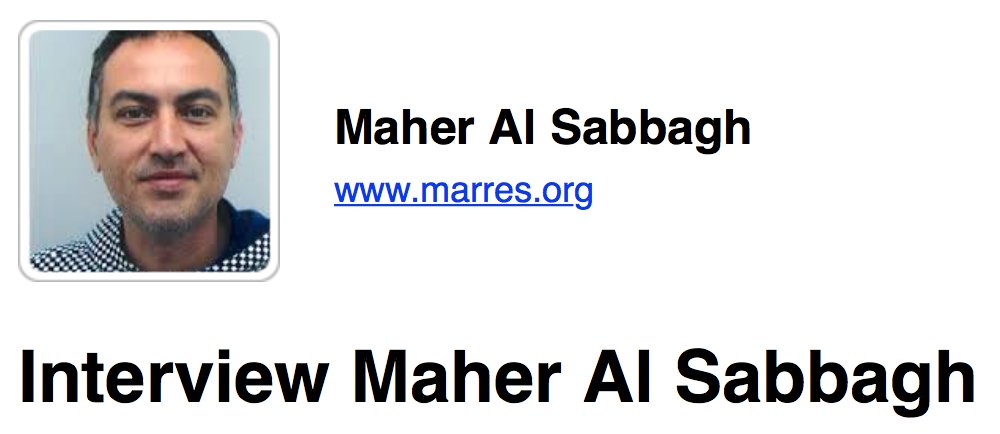 WerkInNetwerken's tweet image. Deze maand #wininterview met @Maheralsabbagh werkeninnetwerken.nl/interview-mahe…