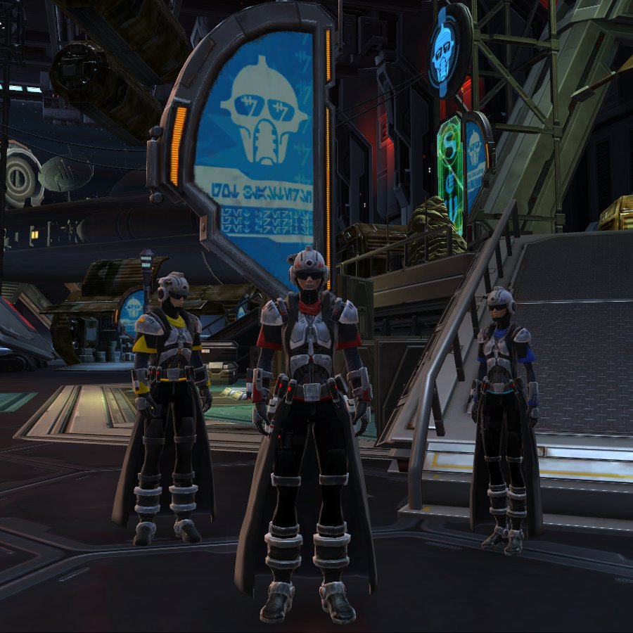 kyanited's tweet photo. Can't wait for #bountyweek. The squad is ready. #squadgoals #mako #torian #SWTOR #SWTORFamily https://t.co/mF5GKNBywa