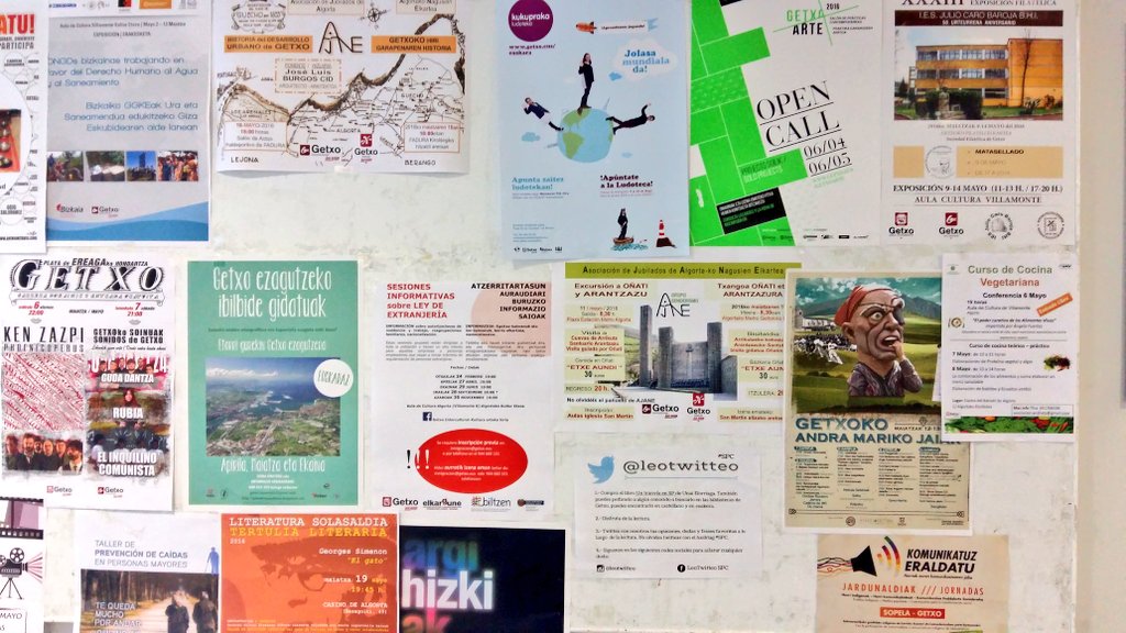 leotwitteo's tweet photo. Ya podéis encontrar carteles por las calles y comercios de Algorta, animaos a twittear! https://t.co/LQjLENk9TL