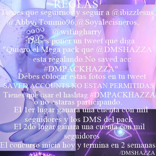 loverryaf's tweet image. Quiero el Mega Pack que @DMSHAZZA esta regalando. NO SAVED ACC #DMPACKHAZZA
RT Plooox 🙏