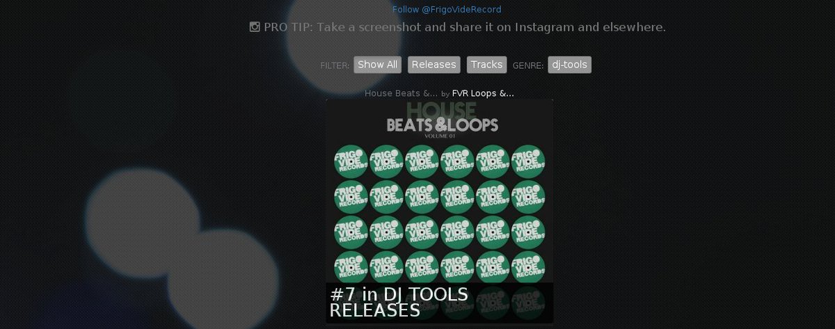 <a href="/FrigoVideRecord/">Frigo Vide Records</a> is CHARTED 1x @ Beatport. BIGUP to FVR Loops &amp; Samples README beattracker.com/label/frigo-vi…