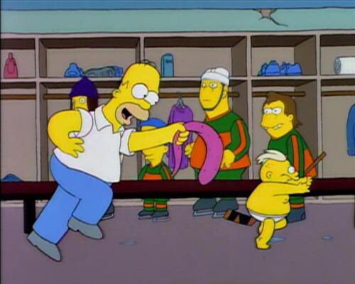 SimpsonsBible's tweet photo. "Don't make me run! I'm full of chocolate!" https://t.co/mlByCHczzM