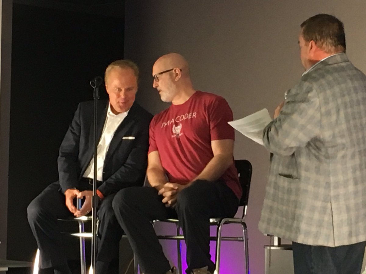 DarcyMuses's tweet photo. #lfgrandopening @GerryDick @wechsler @chachaman - decades of dedication to technology, startups, and Indiana https://t.co/1J1l3wLDJM
