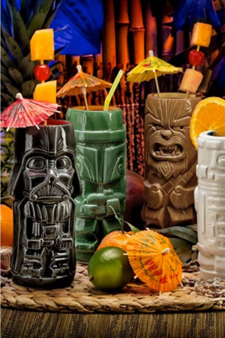 Eater's tweet photo. 'Star Wars' tiki mugs are essential for geeks who drink  https://t.co/I9pGrgJxpr https://t.co/StLVsYDnTu