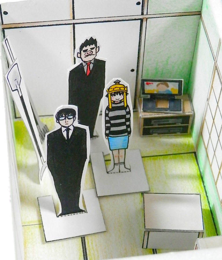 西向きマイルームペーパークラフトを作ろう 西向きマイルームペーパークラフトを作ろう