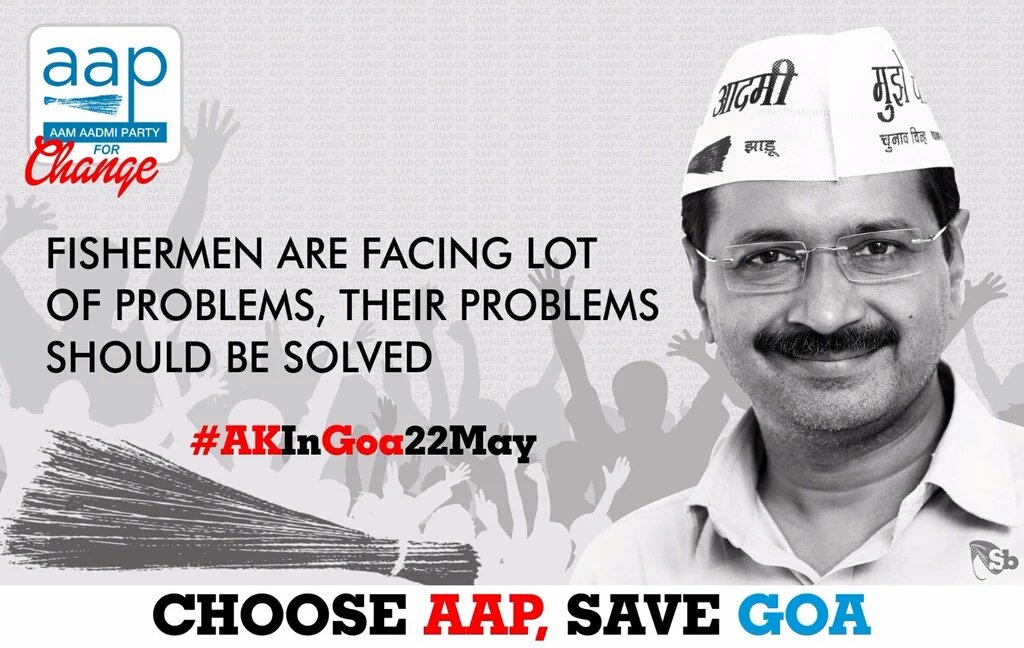 skpaap's tweet photo. @ArvindKejriwal @AamAadmiParty @AAPGoa @AAPGoaPulse
#AKInGoa22May
#ChooseAAPSaveGoa
#GoaWithKejriwal https://t.co/Est1kCBlAE