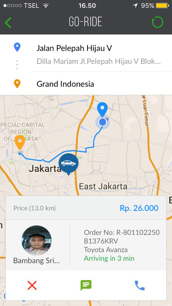 dilla_mariam's tweet photo. @gojekindonesia ada problem baru driver ini 30mnt lalu bil di pemuda. Td sy telp tdk diangkat, tdk ada kejelasan gmn https://t.co/SPAZTvQUKZ
