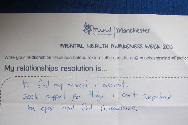 ManchesterMind's tweet photo. Reaching out to family and friends #relationshipsresolution pledges for #MHAW16 https://t.co/oUzEEwp2vj https://t.co/TtHKMDTVDx