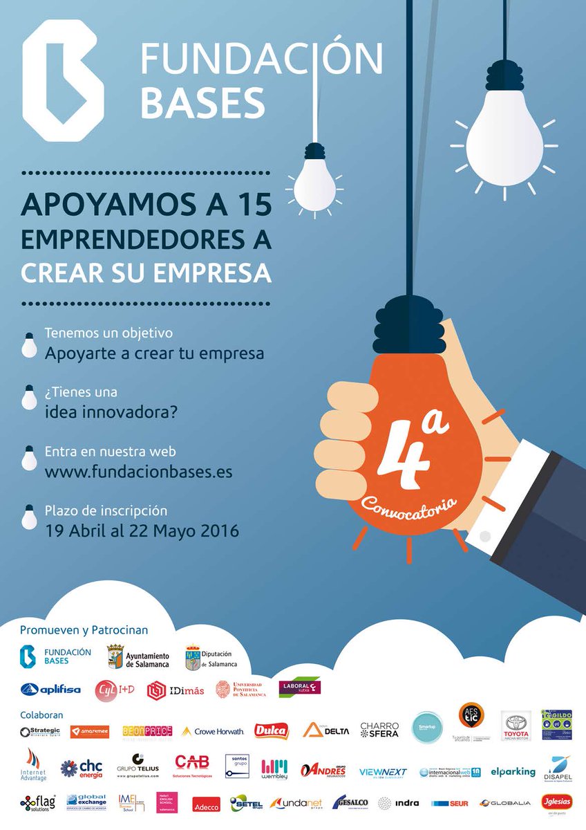 nsantamartina's tweet photo. Has visto los mentores de @FundacBases?
https://t.co/cgc9e1bEDg .Presenta tus proyectos, mañana acaba plazo!!! https://t.co/zAEzfzFQrO