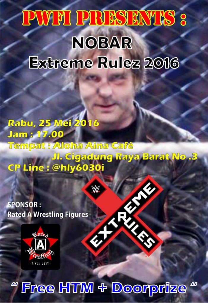 Yuks yang di Bandung ikutan nobar WWE Extreme Rules!!!