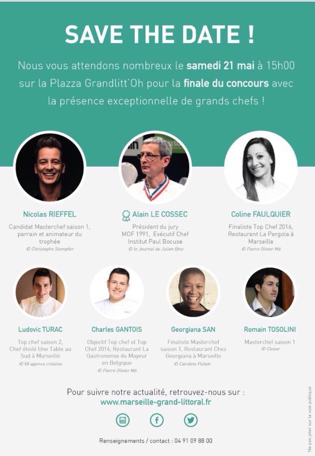 ColineTopChef's tweet photo. La finale du concours #GrandLittoral #Marseille c'est aujourd'hui ! On vous attend avec @CharlesGantois à 15h ! https://t.co/SXsekVmuOS