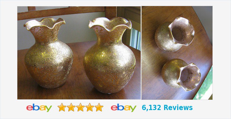 sonupsales's tweet photo. PAIR #Cambridge #Glass Vase w/ #Lotus All Over Gold Encrusted Etch 0500 #DaisyFields #ohio https://t.co/ErsoYLqBhB? https://t.co/ZvkMYTwhwG