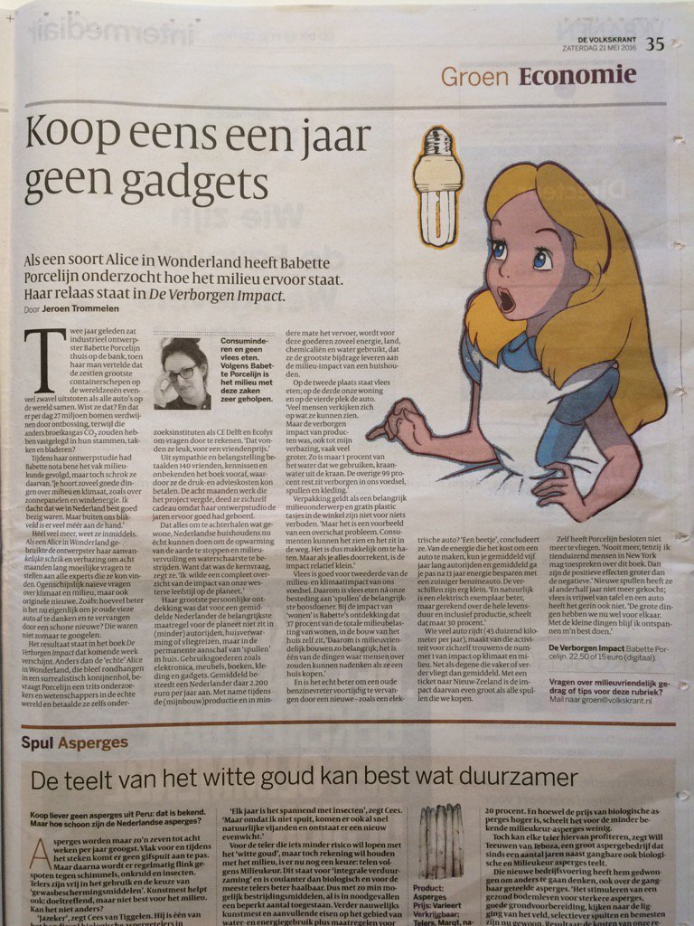 BabettePorcelyn's tweet image. Wow, mooi artikel over De Verborgen Impact in #devolkskrant @jeroenschrijft deverborgenimpact.nl