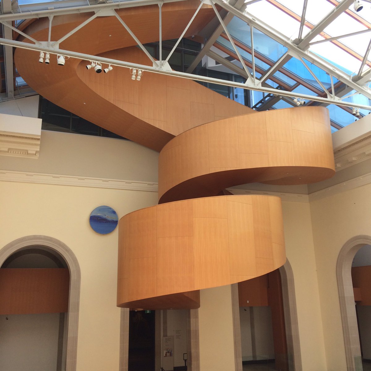 HattonRoger's tweet image. At the Art Gallery of Ontario yesterday, interesting staircase!