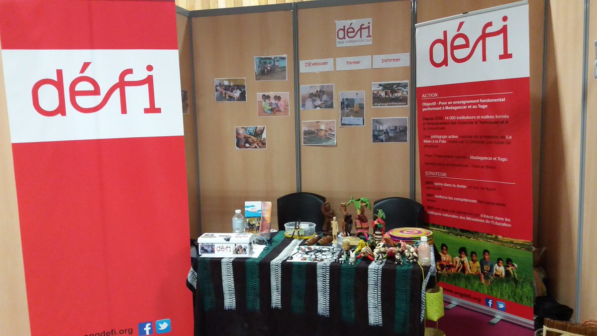 ONGDEFI's tweet photo. Dernier jour pour venir rencontrer @ONGDEFI au @salonsolidarite #SDS2016 #stand183. Venez nombreux! https://t.co/DjYKUtgWe6