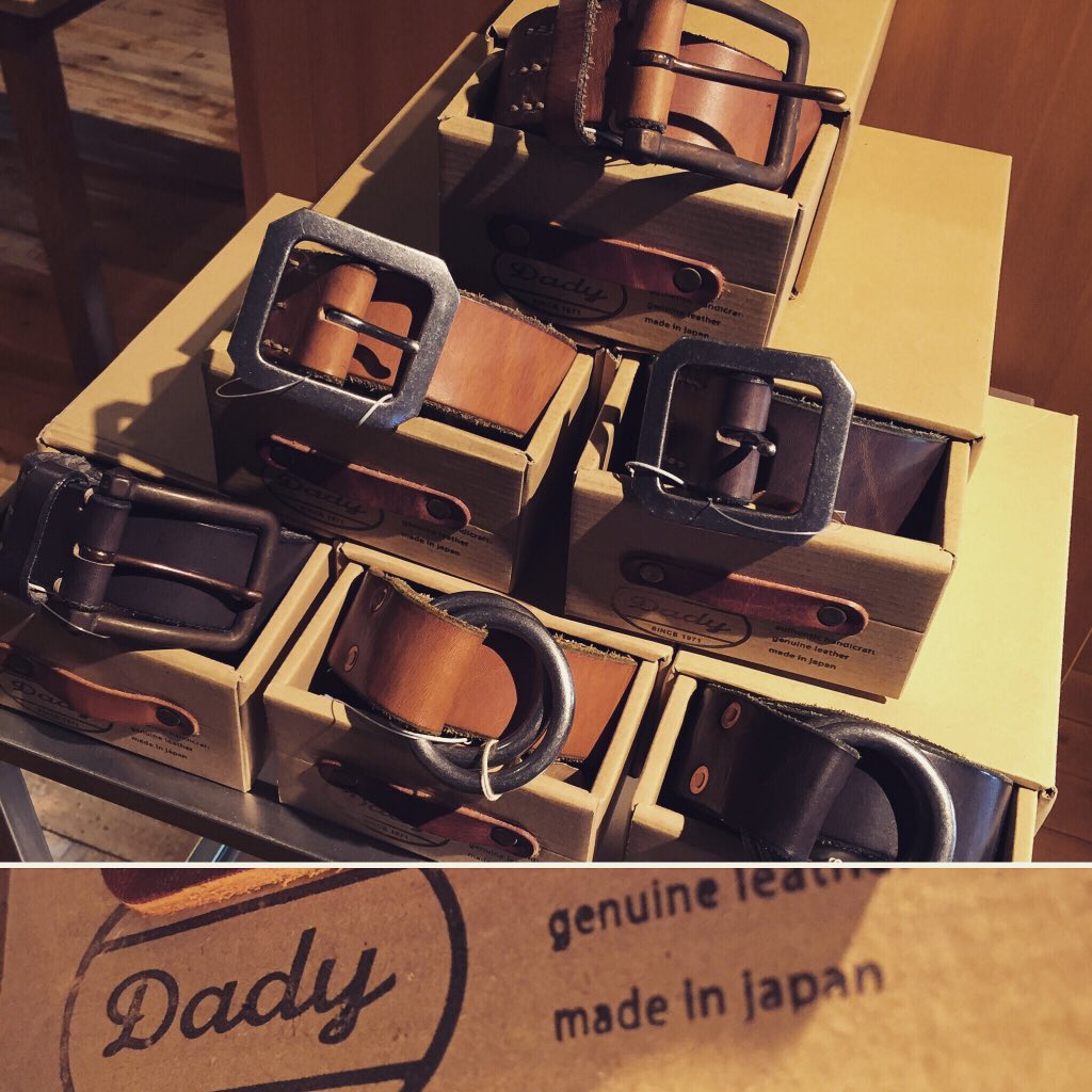 Geography押熊店 商品情報 Dady ダディー ベルト 日本製 牛革 エイジング ジェオグラフィー Geography 奈良 押熊 セレクトショップ ファッション アパレル