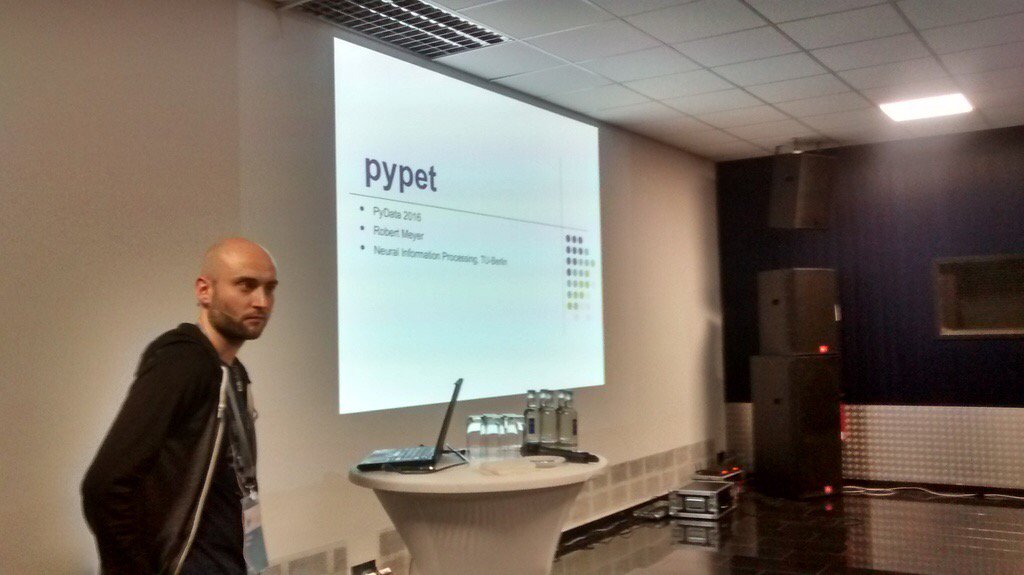 PyData's tweet image. pypet: A Python Toolkit for Simulations and Numerical Experiments - Robert Meyer (Hall 4) #pydatabln @pydataberlin
