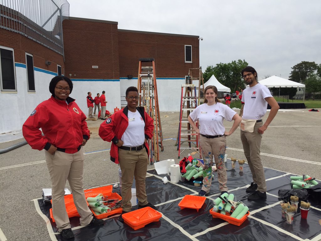 CityYearPhilly's tweet image. We are ready for the volunteers to arrive for @WellsFargo Day of Caring! #makebetterhappen #GPDcares #smallishuge