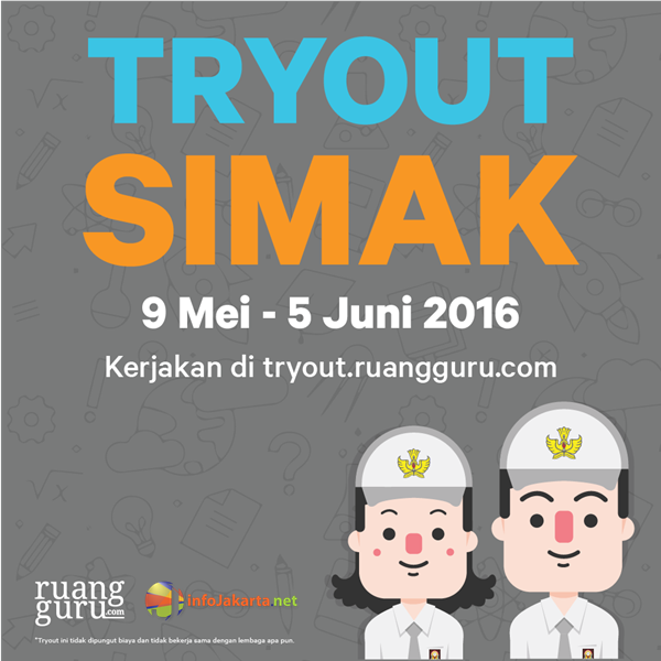 infojakarta's tweet photo. Siap-siap buat SIMAK yuk! Latihan soalnya di @ruangguru dengan klik https://t.co/HP21jH6YND #SIMAK2016 https://t.co/LLQK8onAXa