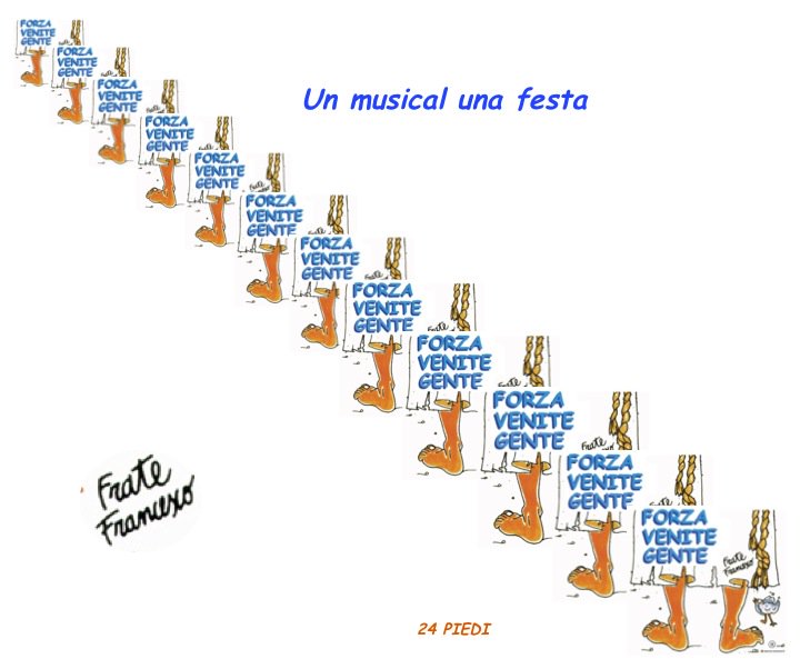 FORZA VENITE GENTE un muscal una festa
TEATRO GHIONE ROMA 21 maggio ore 17,30 e ore 21,00
info: 06 6372294