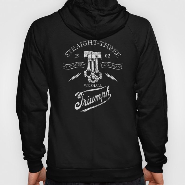 designteez's tweet image. #Triumph Straight 3 #hoodie (avail. zip or pullover, front or back logo) #motorcycle #bike bit.ly/1OMkCs0