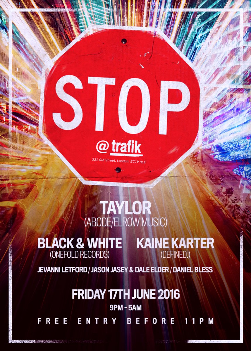 BlkAndWhiteUK's tweet image. Friday 17th June Catch Us Playing @StopParties @TrafikBar Shoreditch Alongside Special Guest @TaylorrAudio