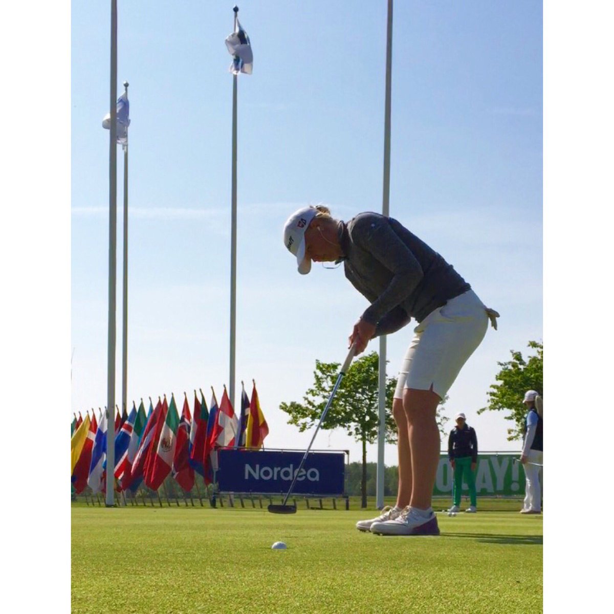 leenamakk's tweet photo. I had colorful even par round today. Tomorrow I have to be more determined with my putter. #golf @LETAccess #sweden https://t.co/HfOQuULlcZ