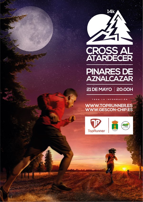 #TopRunner Las personas participantes en Cross Azanalcázar recibirán un correo informativo sobre la prueba ¡Suerte!