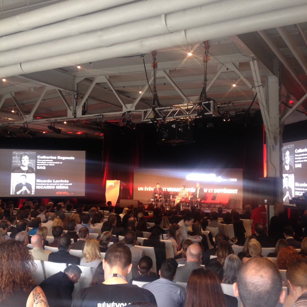 ExoChabot's tweet photo. #eComMTL Ricardo dans une épicerie fait de la recherche marketing. Il scrute votre panier! "Listen the Market" https://t.co/GqtQPj9xsu
