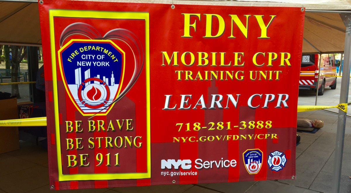 Fdny On Twitter Come By The Fdny Ems Health Fair Competition Today At Metrotech Brooklyn For Free Bystander Cpr Training