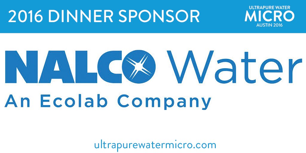 UltraFacility's tweet photo. Thank you @Nalco_News for sponsoring #UPWMicro 2016! Book your pass at: https://t.co/yxq8nfSDG6 #water #Austin #RT https://t.co/h0Zbz7MFzi