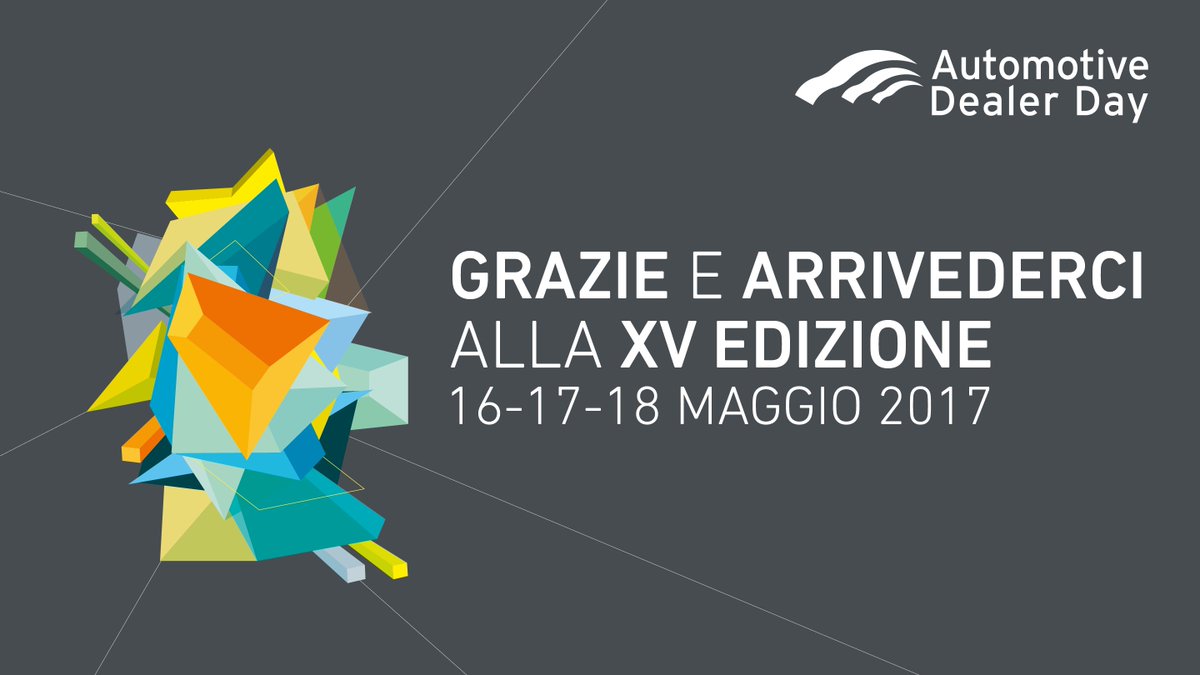 Quintegia's tweet photo. Grazie agli oltre 4000 partecipanti di questi tre intensissimi giorni di #ADD16!! #StayTuned e arrivederci al 2017!! https://t.co/4okfW90bWN