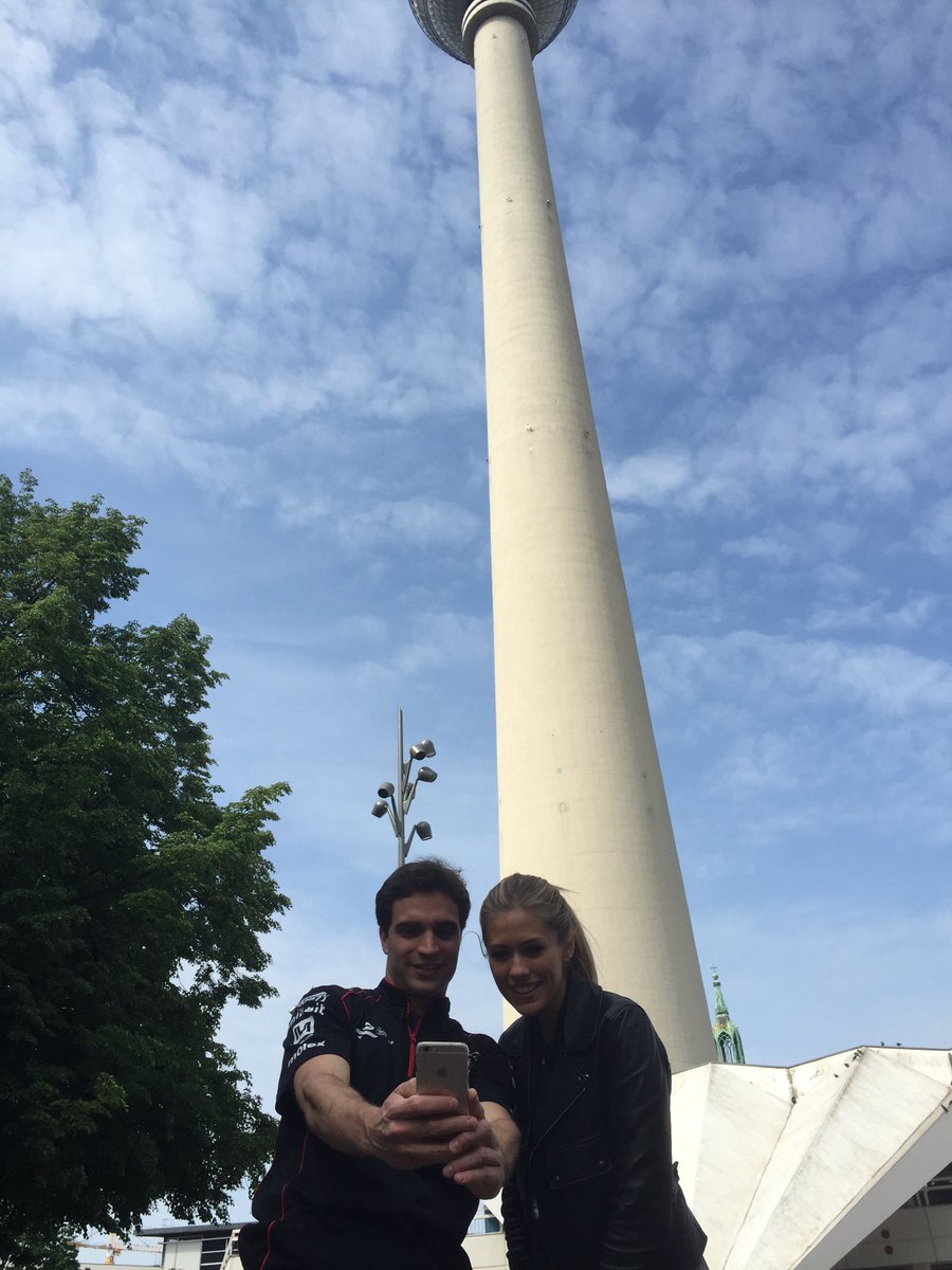 StefCNN's tweet photo. View of the track from 203m!Up @BerlinTVtower with @Nickishields &amp; @thereal_JDA #cnnsupercharged   @Berlin_ePrix https://t.co/kdio677JJI