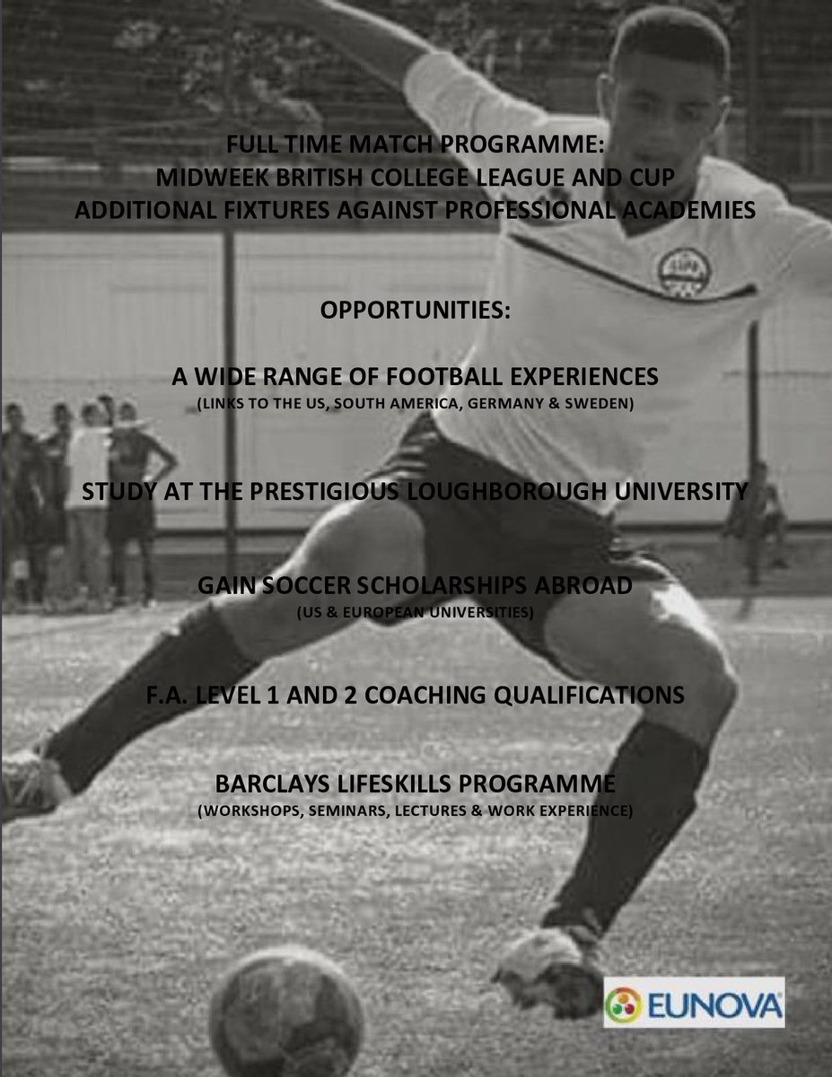 Next year Tokyngton Academy runs a full-time BTEC football program for in cooperation with @LIFE_Finchley 1/2
