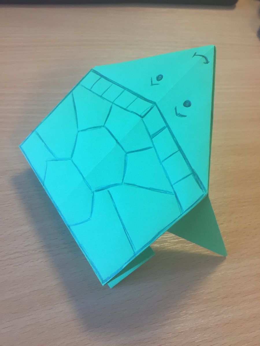 SophieC_VIVID's tweet photo. Connecting and making as part of #learningatworkweek #firstwessex #origamiturtle https://t.co/Q9HWaGCIrM