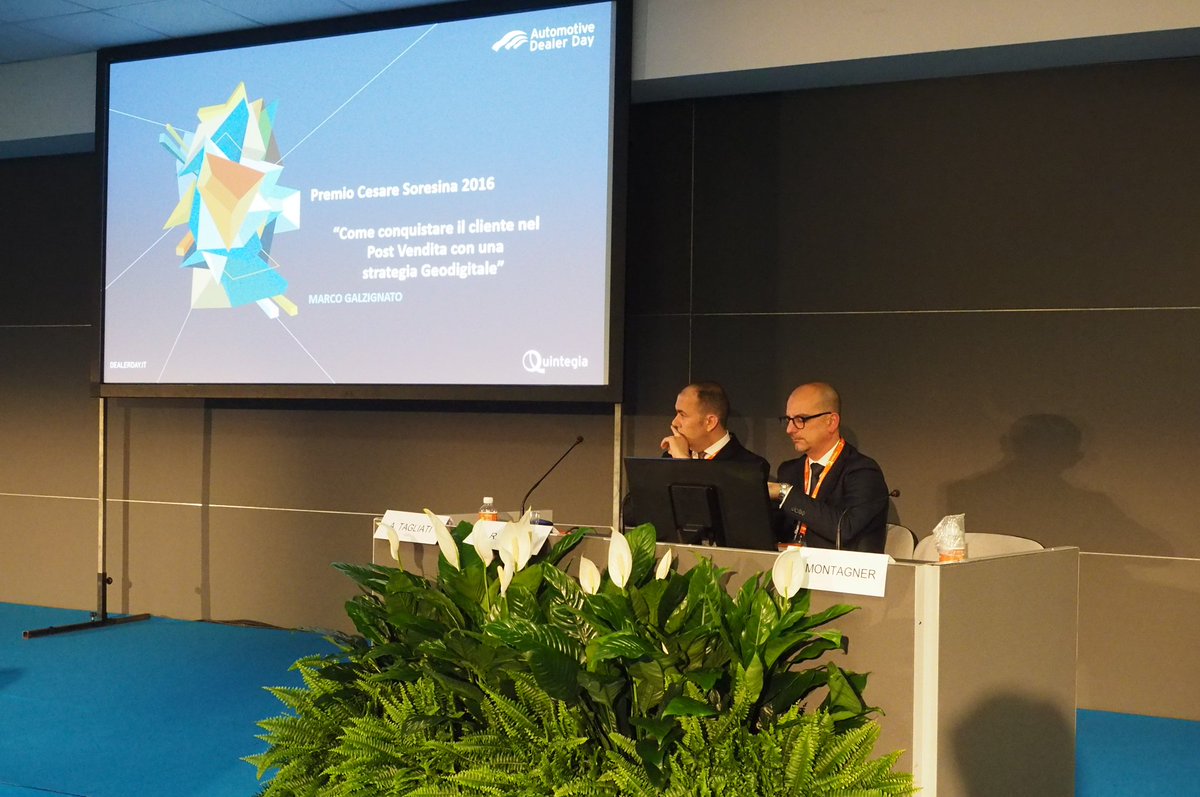 Quintegia's tweet image. Migliorare la performance nel #postvendita. Con Angelo Tagliati @biAutoTo 
e Ramon Rozzi @AUTOSUD_OpelMi
#ADD16