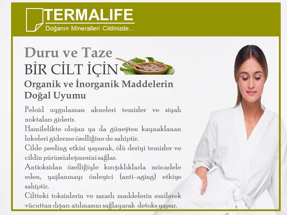 Termalife's tweet photo. #TermalifePeloid antioksidan özelliğiyle kırışıklıklarla mücadele eden, yaşlanmayı önleyici etkiye sahiptir. https://t.co/h970WRGdZX