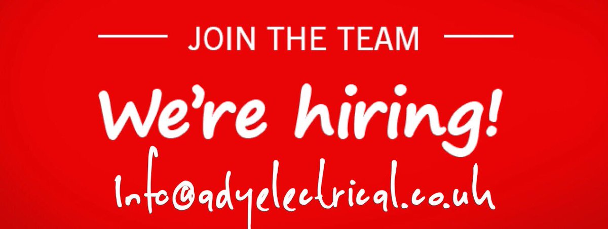 ELECTRICIANS NEEDED! Based in the North West? Send your CV to info@adyelectrical.co.uk #job #hiring #sendcv